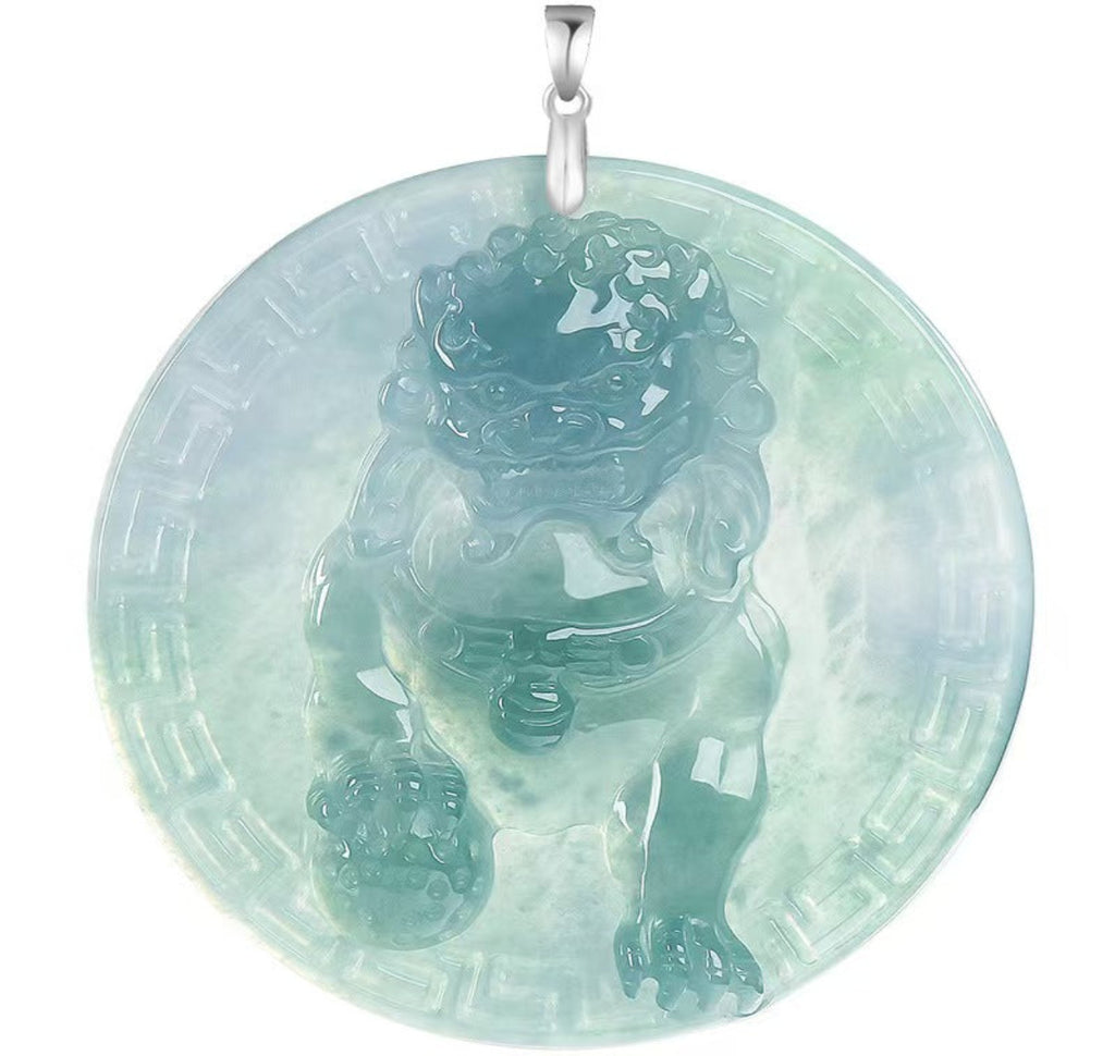Primordial Shi Qilin Jade Pendant | Honghuang Myth Folk Culture Fortune Luck Peace Protection Amulet