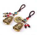 Eastern Lucky Bell & Coin Keychain | Harmony & Positive Energy Amulet