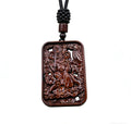 Zhao Gongming Wealth Amulet Pendant | Thunderstruck Sandalwood Chinese God of Wealth Charm