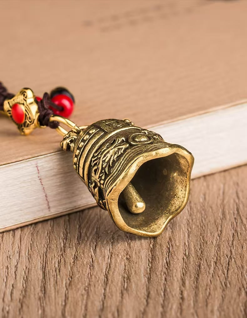 Eastern Lucky Bell & Coin Keychain | Harmony & Positive Energy Amulet